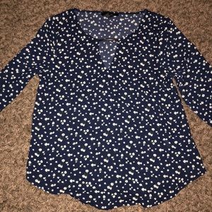 Navy blue blouse